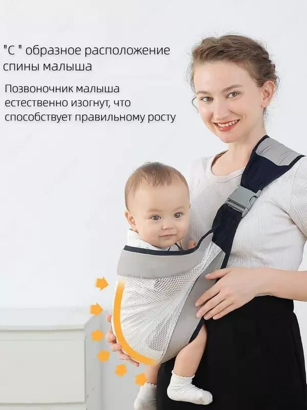 Слинг для малыша - это удобный способ носить ребенка на себе, особенно в первые месяцы жизни. Существует множество различных типов слингов д... — 1