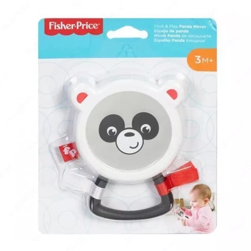 Прорезыватель-погремушка с зеркальцем Fisher Price - Панда — 1