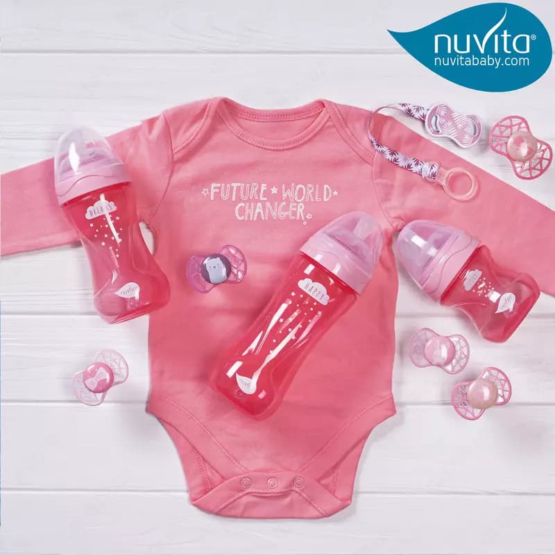 Бутылочка для кормления Nuvita Mimic Cool 250мл 3м+ Антиколиковая (Италия) — 2
