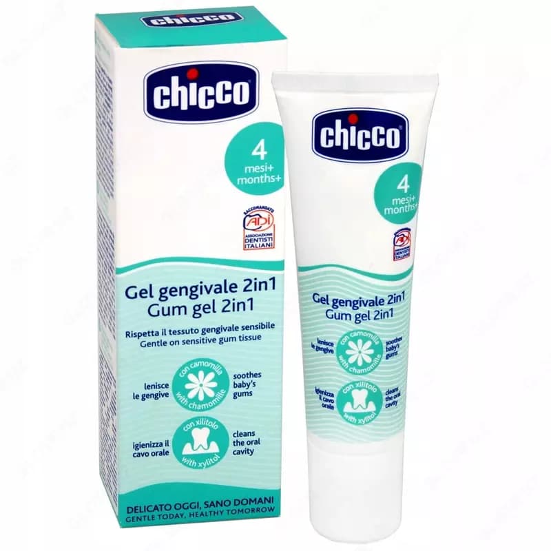 Chicco многофункциональный гель для прорезывания зубов 2 в 1 30 мл c 4 мес — 2