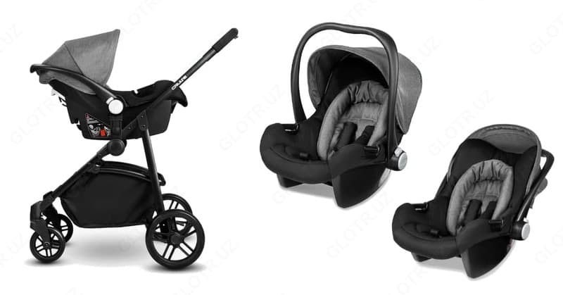Детская коляска Jikel Baby Cruise Travel System с автолюлькой переноской 2в1 (от 0 до 3 лет) — 6