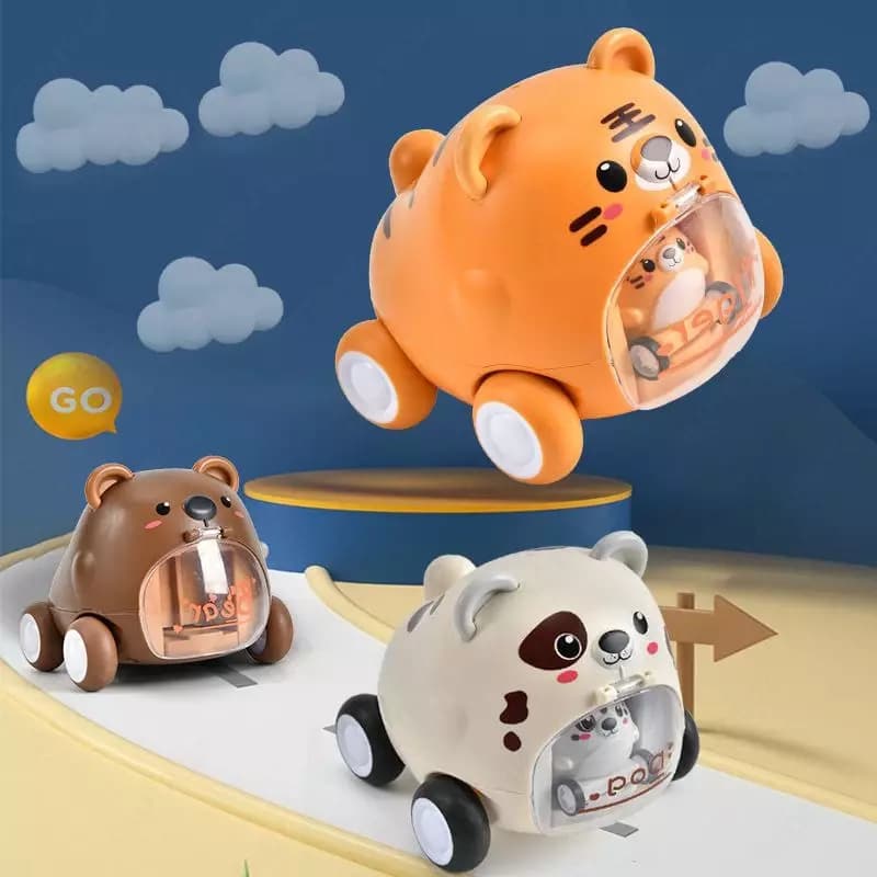 Инерционная мультяшная игрушка ”Машинка Мама и малыш” — 1