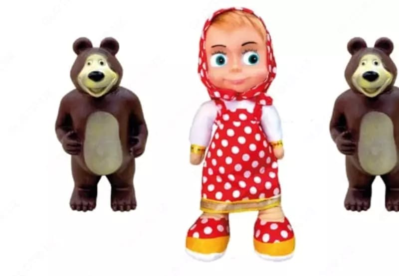 Игровой комплект игрушек "Маша и 2 Медведя" (RT-102-2) — 1