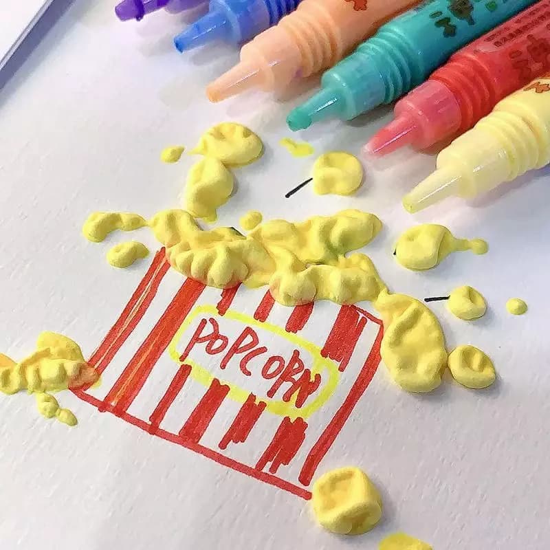 Уникальный набор ручек с Puffy Magic Ink для изготовления 3D-художественных изделий (6 шт) — 5