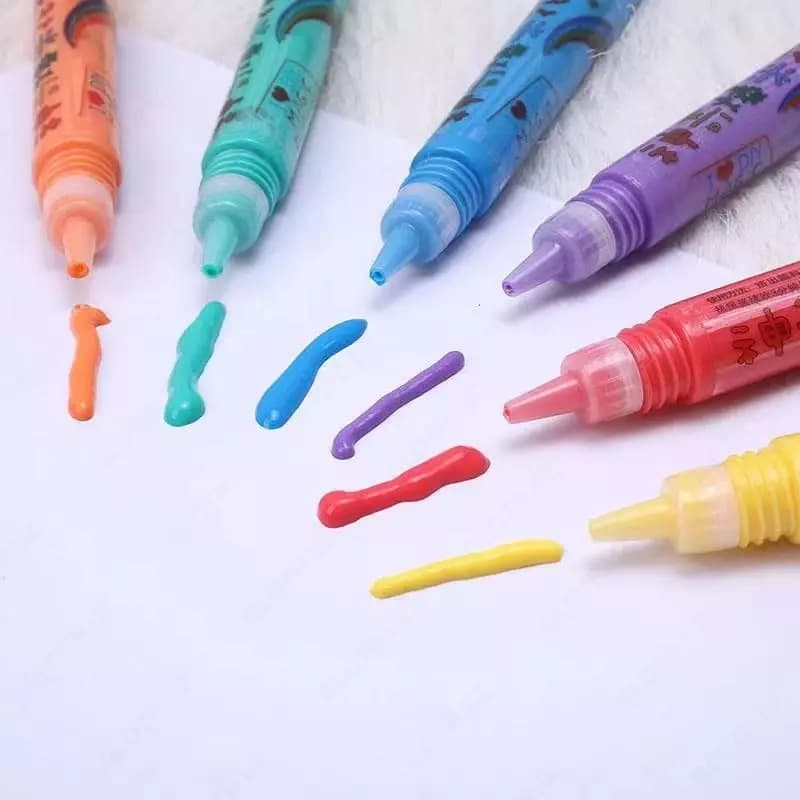 Уникальный набор ручек с Puffy Magic Ink для изготовления 3D-художественных изделий (6 шт) — 6