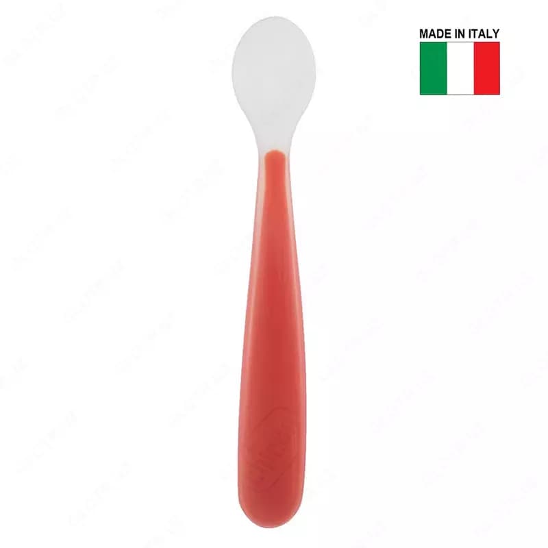 Детская ложечка SOFT SILICON SPOON 6m+ RED, арт.CH068287 — 1