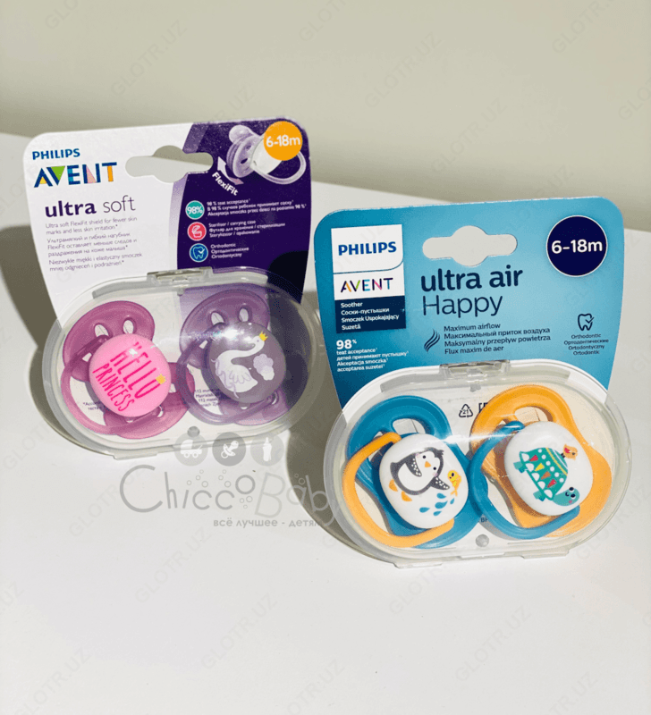 AVENT Пустышка Ultra Air 6-18 мес. — 2