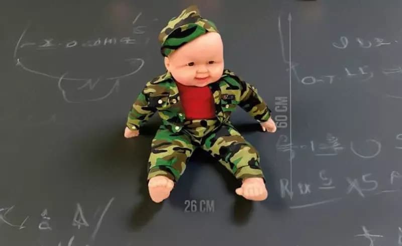 Кукла для девочек "ПУПС" в военной форме — 1