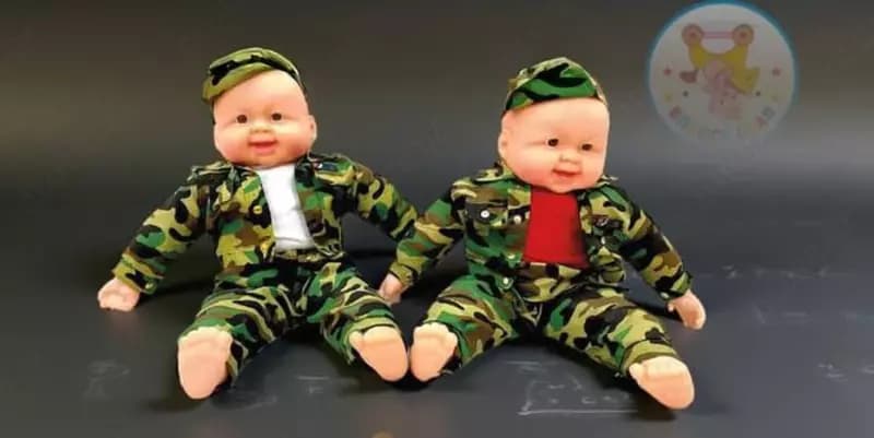 Кукла для девочек "ПУПС" в военной форме — 2