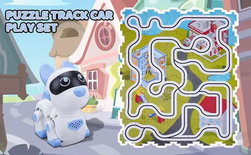 Hiitytin детский игровой набор-головоломка с транспортными средствами — 7