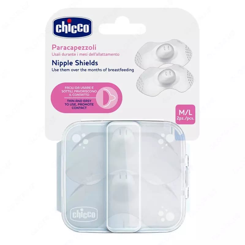 Chicco Накладки силиконовые защитные р. ML, 2 шт. — 1