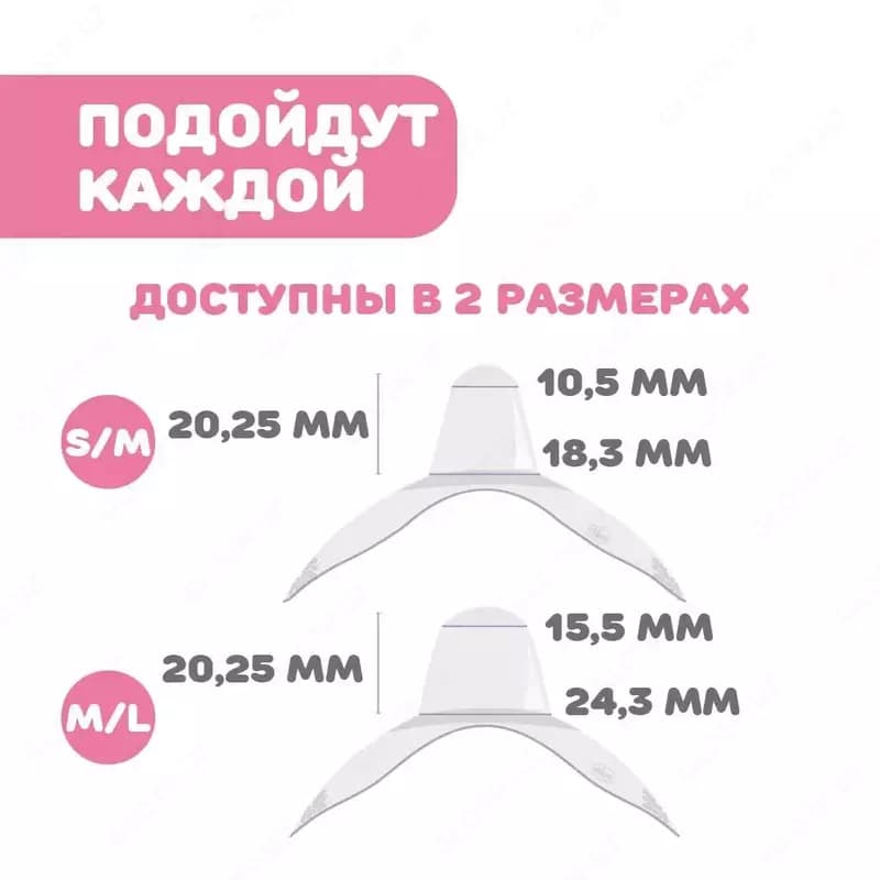 Chicco Накладки силиконовые защитные р. ML, 2 шт. — 7