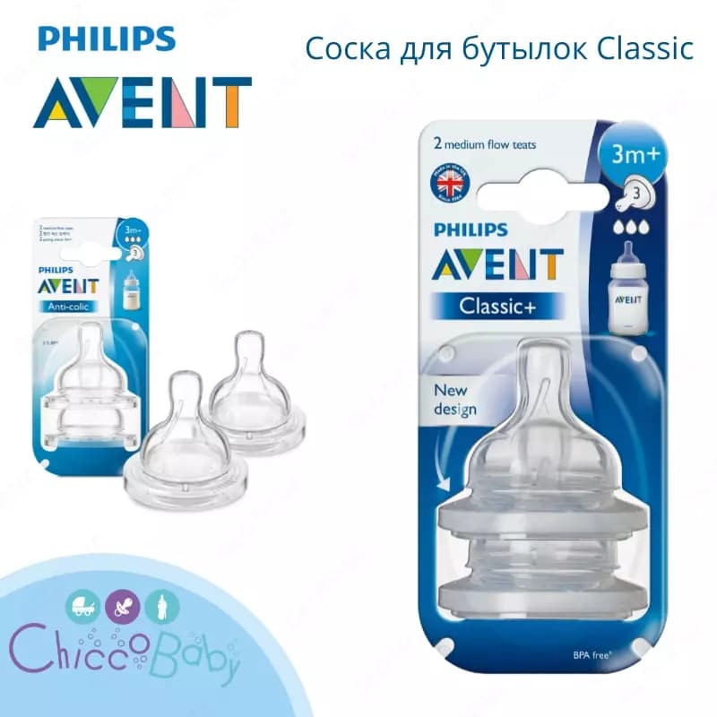 Соска для бутылочки Philips AVENT Classic — 1