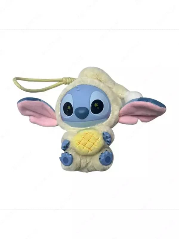 Брелок мягкая игрушка Стич в стиле Labubu (сюрприз-бокс, 15 см). — 4