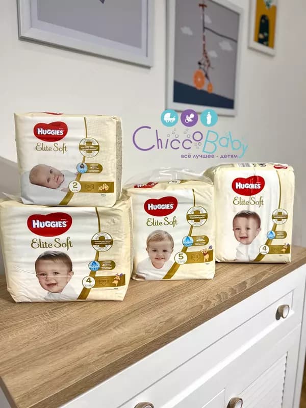 Подгузники Huggies Elite Soft 4 (8-14 кг) 33 шт — 2
