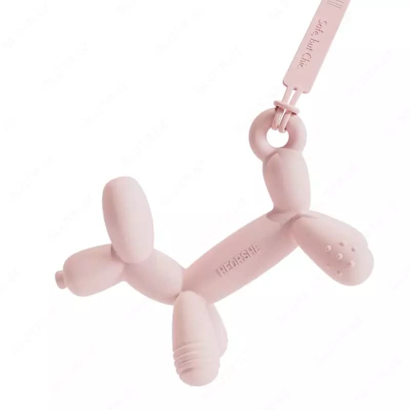 Силиконовый прорезыватель для зубов HEORSHE PUPPY розовый — 1
