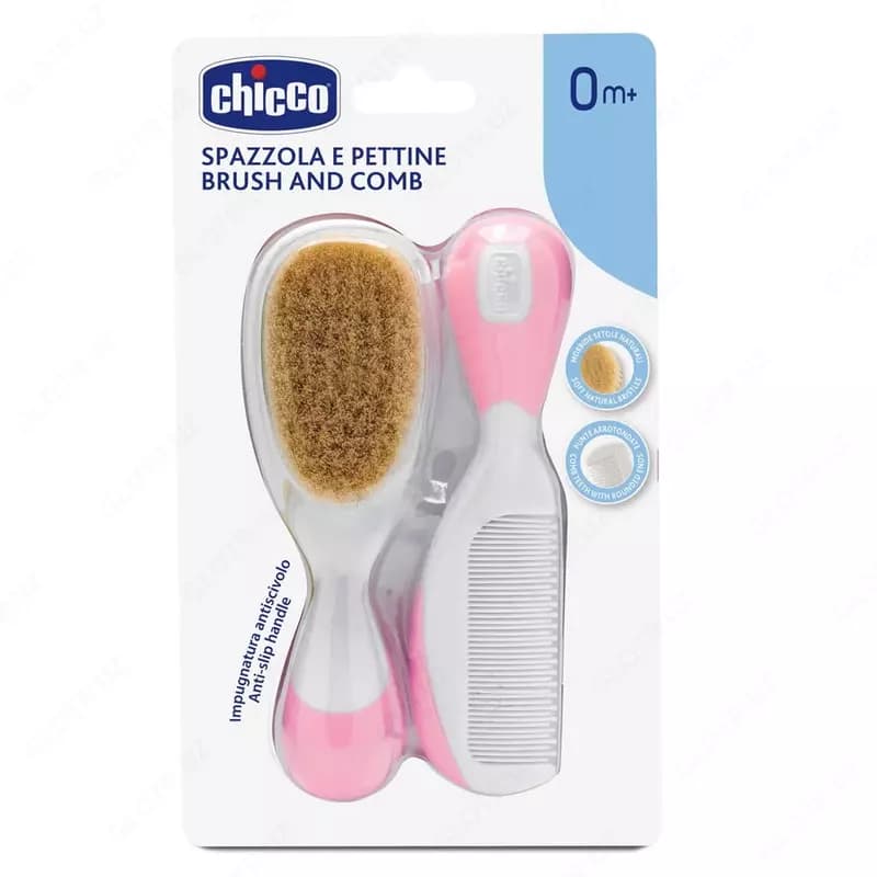 Детский набор по уходу за волосами BRUSH & COMB, PINK, арт.CH06569-10 — 2