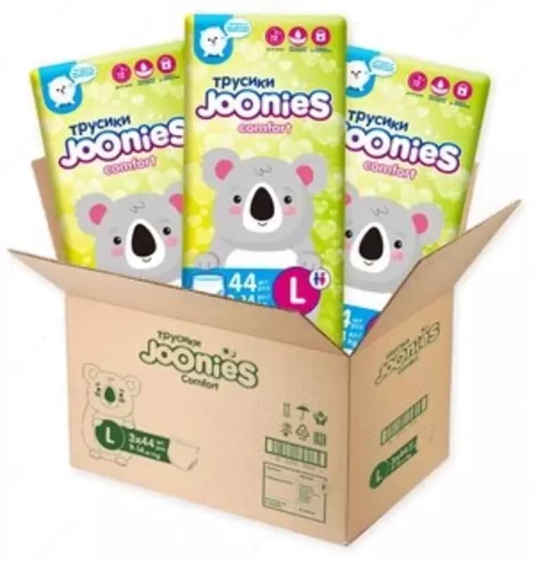 Joonies трусики Comfort L, 9-14 кг, 44 шт., 3 уп. — 1