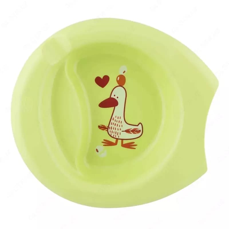 Тарелка детская с разделителем Chicco Easy Feeding, 6мес — 2