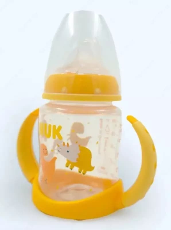 Nuk Бутылочка обучающая Dino с ручками, 150 мл — 1