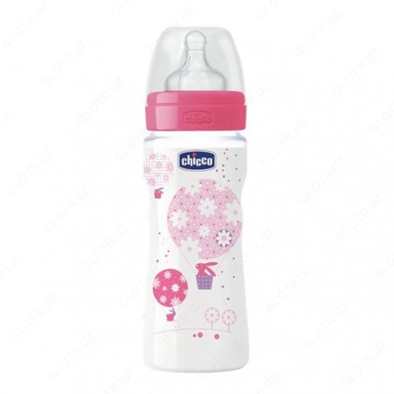 БУТЫЛКА ДЛЯ КОРМЛЕНИЯ CHICCO WELLB FEEDB PP GRL330ML FAST SIL EPGRGBF — 1