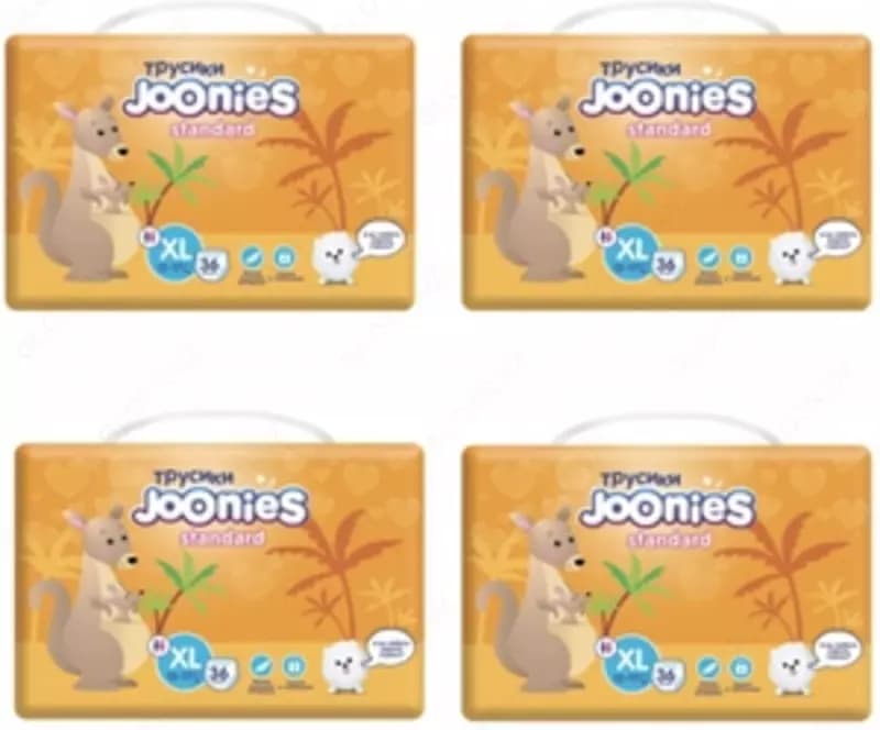 Joonies Трусики Standard XL (12-17 кг), 36 шт., 4 уп. — 2