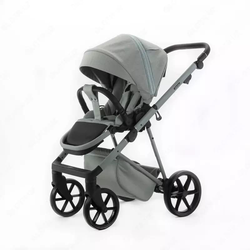 Детская коляска 2 в 1 ”Adamex” Delta Nature 8 MINT, +0 мес., сумка для мамы — 6