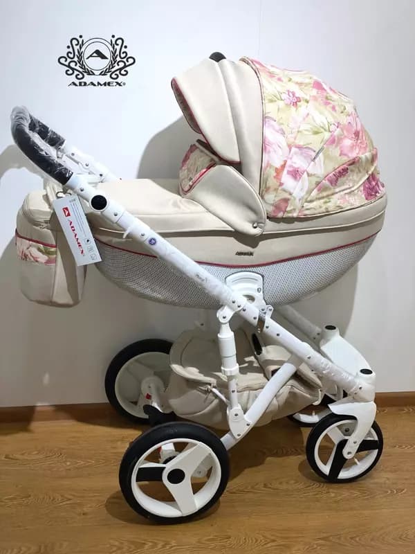 Коляска Adamex MONTE CARBON🇵🇱 3 в 1 (Польша) Эко кожа — 5