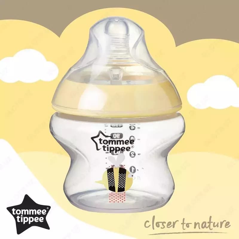 Пластиковая бутылочка Tommee Tippee Closer of nature 150мл, силикон 0+ мес — 1
