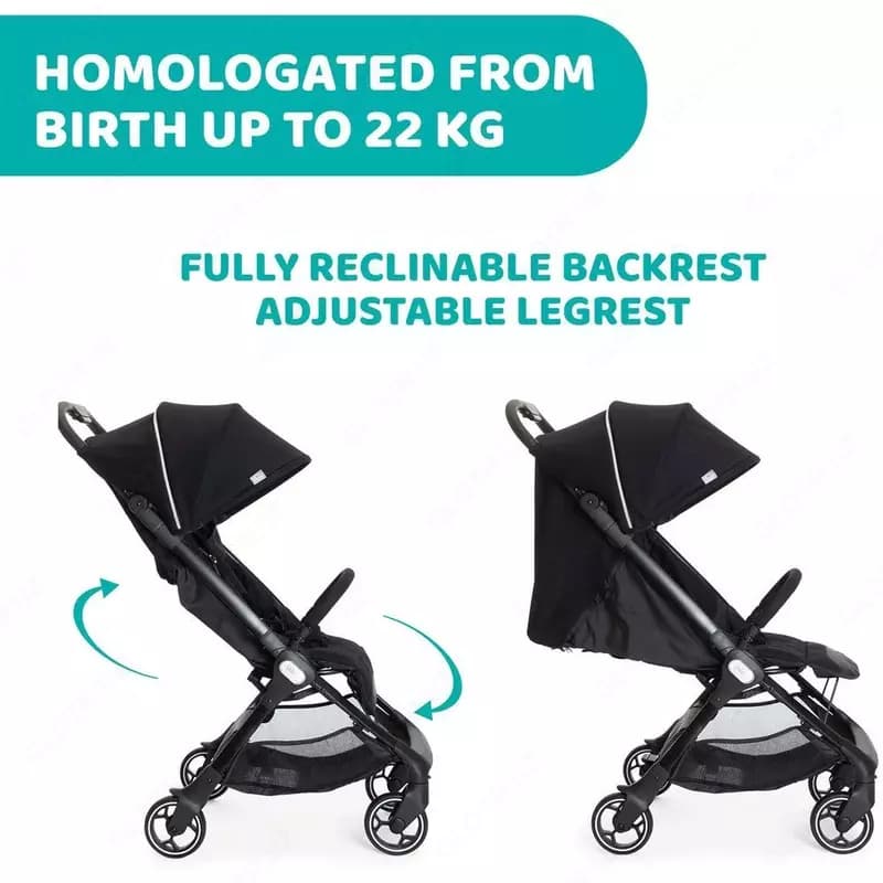 Прогулочная коляска CHICCO WE STROLLER COOL BLACK, арт. CH79885-95 — 3