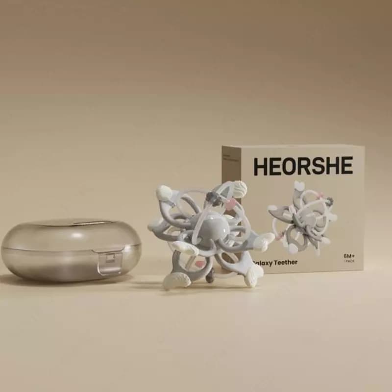Прорезыватель для зубов HEORSHE space светло-серый — 2