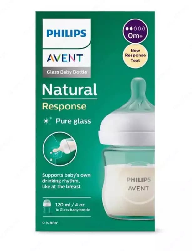 Бутылочка для кормления Philips Avent серии Natural (0m+, 120 ml) — 1