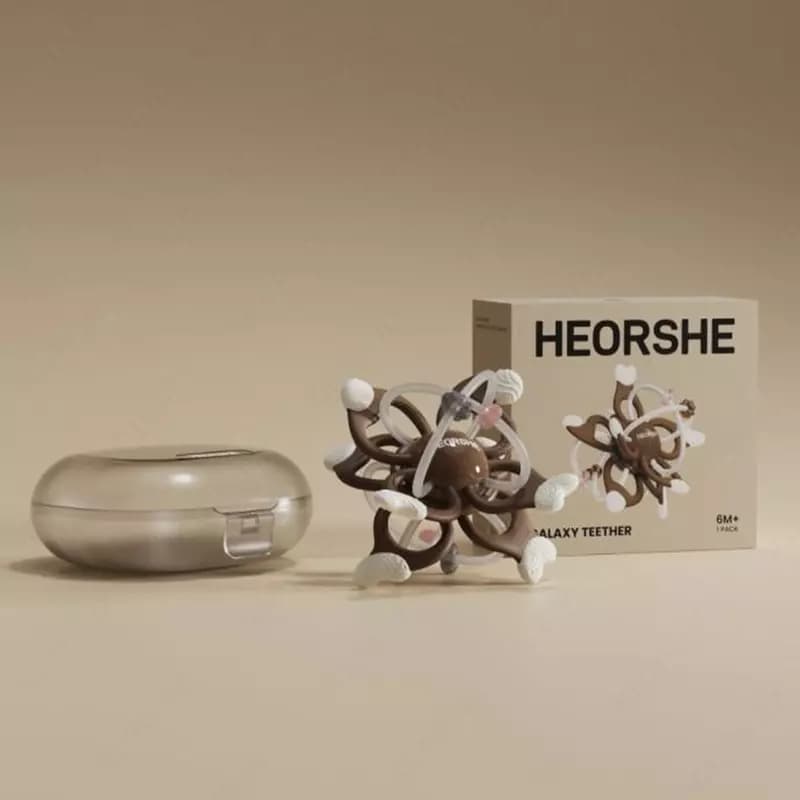 Прорезыватель для зубов HEORSHE space коричневый — 2