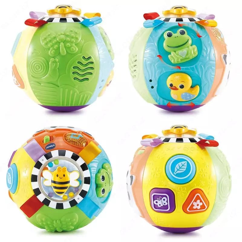 Интерактивная игрушка "Vtech" Вращающийся и обучающий разноцветный мяч, 6м+ (Ассортимент) NEW — 2