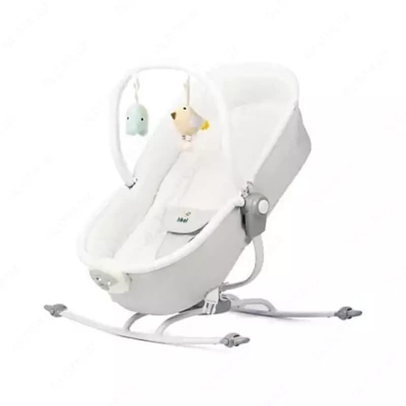 Люлька-качалка 2 в 1 ”Jikel” Minos JK805551-90, Nexus Electric Swing & Rocker (Франция) Серая — 1