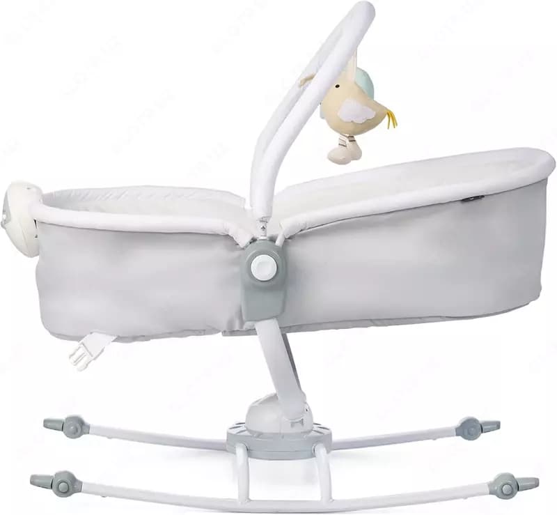 Люлька-качалка 2 в 1 ”Jikel” Minos JK805551-90, Nexus Electric Swing & Rocker (Франция) Серая — 4
