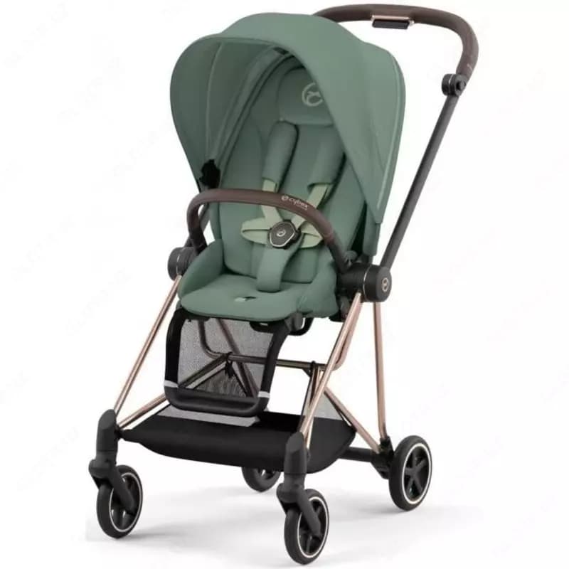 Прогулочная коляска Cybex Mios V3 Cozy Green, Рама Rose Gold — 1