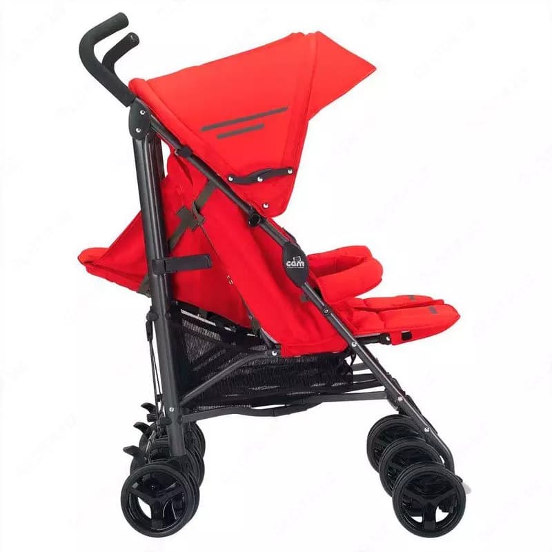 Коляска CAM TWIN FLIP COL.24 ROSSO красная — 3