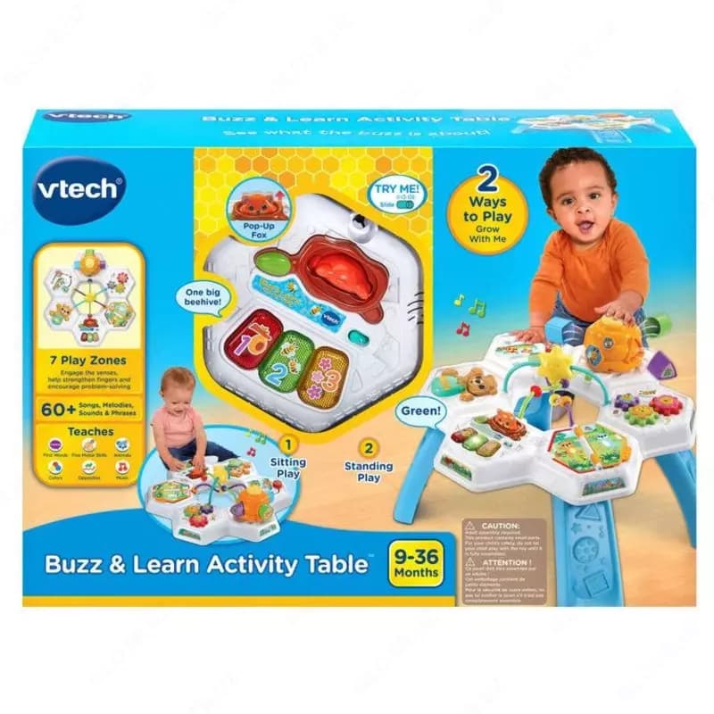 Игровой столик VTech Buzz & Learn с аксессуарами — игрушки для младенцев и малышей — 6