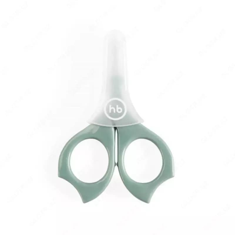 Happy Baby Детские ножницы для ногтей с колпачком Baby Scissors olive — 2