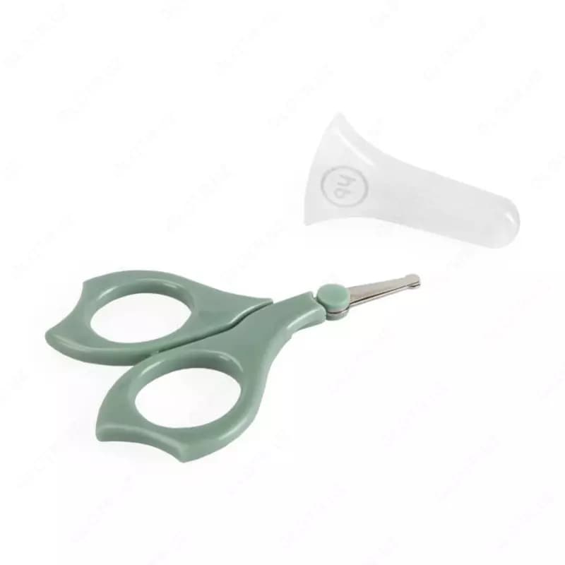 Happy Baby Детские ножницы для ногтей с колпачком Baby Scissors olive — 4