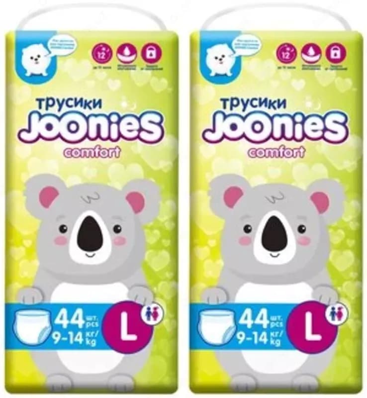 Joonies трусики Comfort L, 9-14 кг, 44 шт., 2 уп. — 1