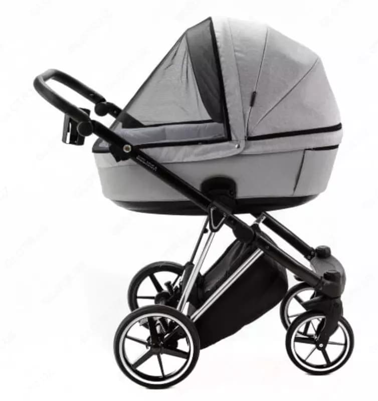 Детская коляска 2-в-1 "Adamex" Blanc Special Edition PS586 (Польша) Светло-серая — 5