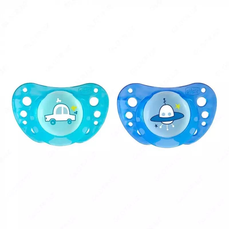 Соска-пустышка PHYSIOFORMA AIR SIL, SOOTHER 0-6m 2PCS, BLUE, арт.CH75088-92 — 1
