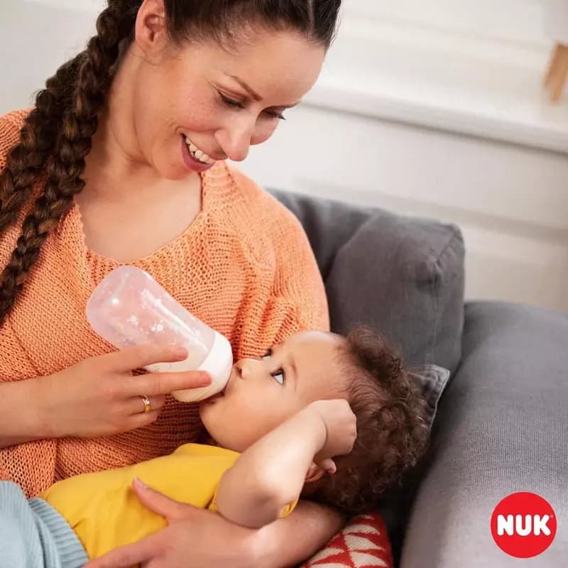 🍼 🇩🇪 NUK Бутылочка First Choice Plus 240 мл стеклянная с соской из силикона — 2