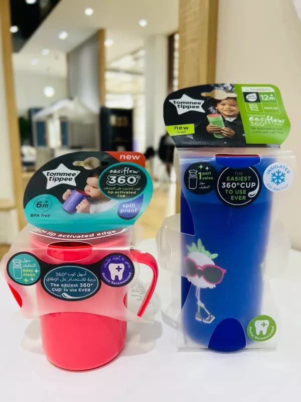 Кружка-поильник непроливайка от TOMMEE TIPPEE 12 мес + 250 мл — 3