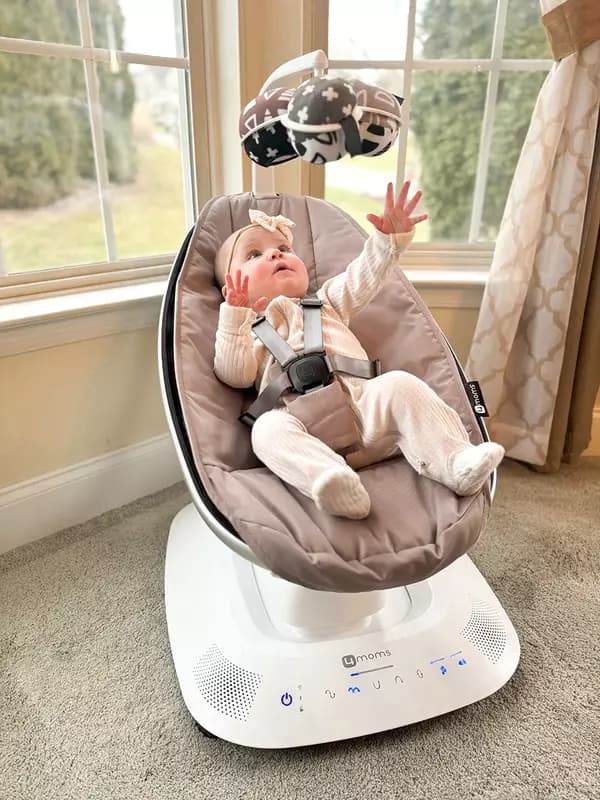 Электронная люлька шезлонг 4moms mamaRoo New Multi-Motion Rosewood — 2