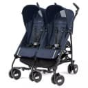Коляска для двойни Peg-Perego Pliko Mini Twin Classico темно-синяя