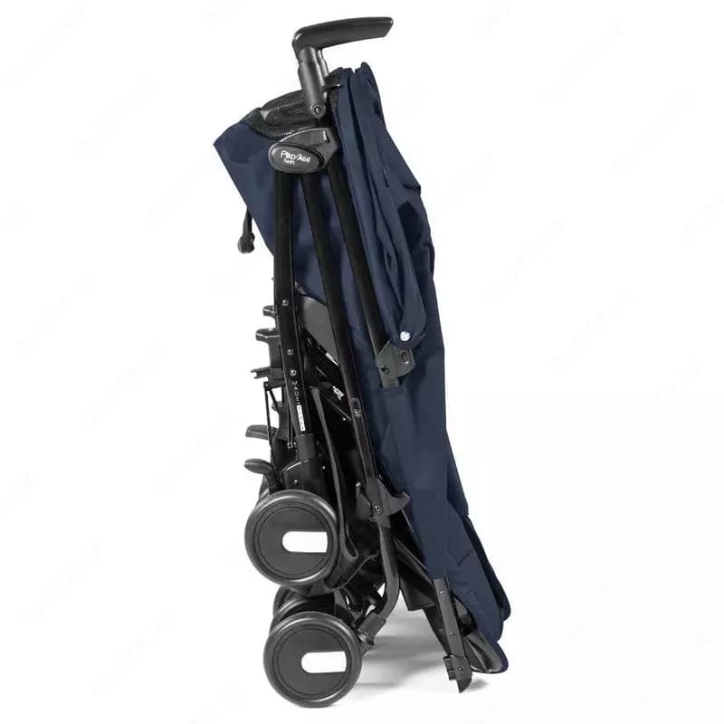 Коляска для двойни Peg-Perego Pliko Mini Twin Classico темно-синяя — 5