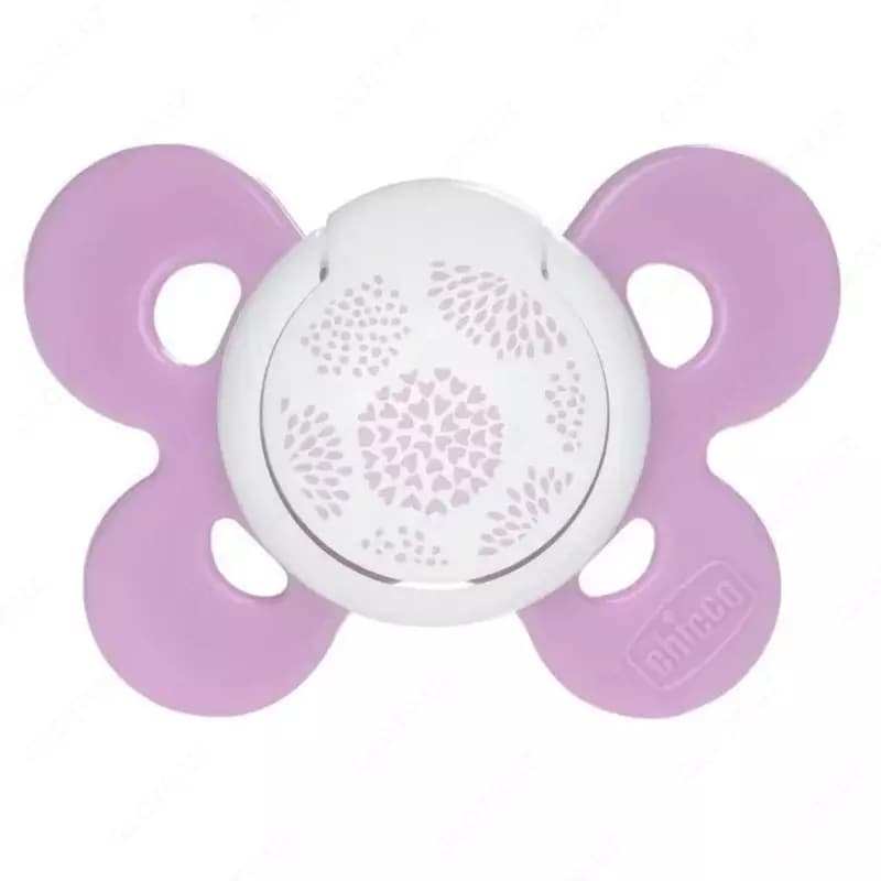 Соска-пустышка PHYSIO COMFORT PINK/PURPLE 6-16m SIL 1PC, арт.CH74913-11 — 1